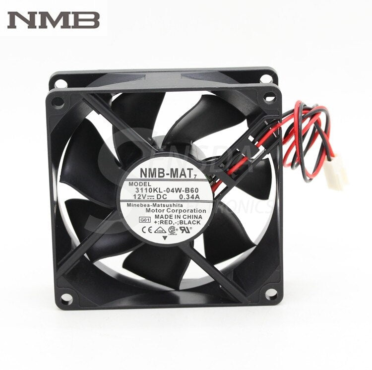 NMB 3110KL-04W-B60 31x31x10mm 12V DC 0.34A Axial Cooling Fan