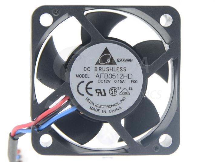Delta AFB0512HD-F00 12V DC 50x50x20mm 0.10A 3-Wire DC Axial Fan