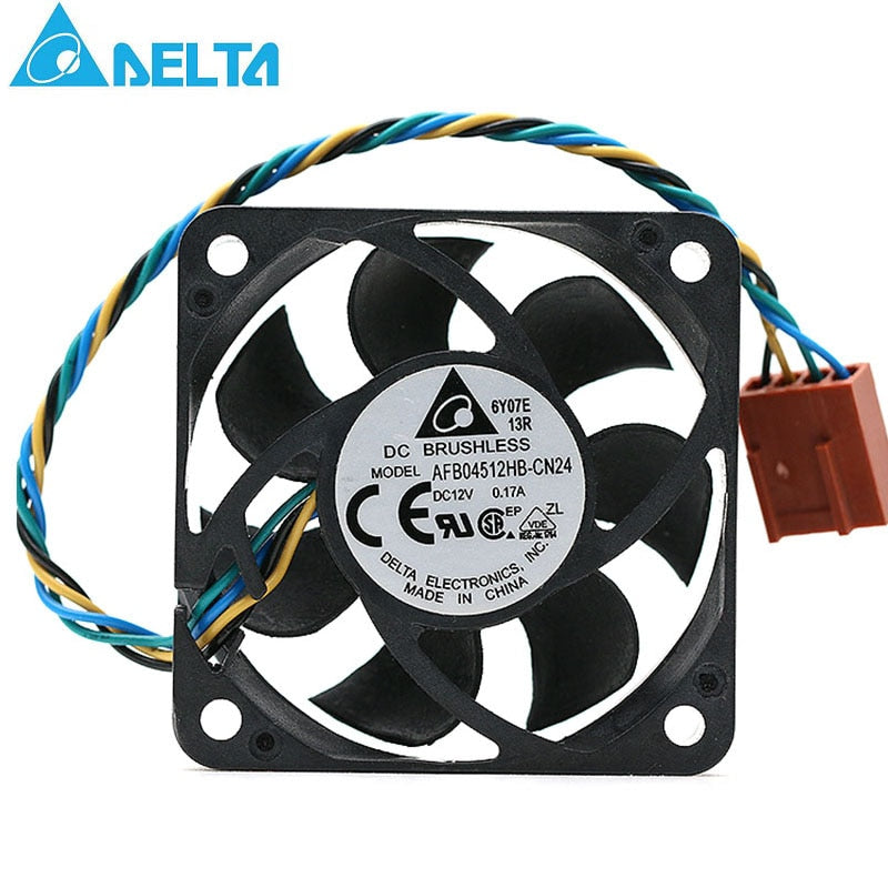 Delta AFB04512HB 45x45x15mm 12V DC 0.17A 4-Wire Axial Cooling Fan