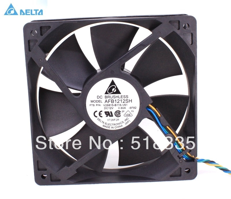 Delta AFB1212SH 120x120x25.4mm 12V DC 0.53A DC Axial Fan