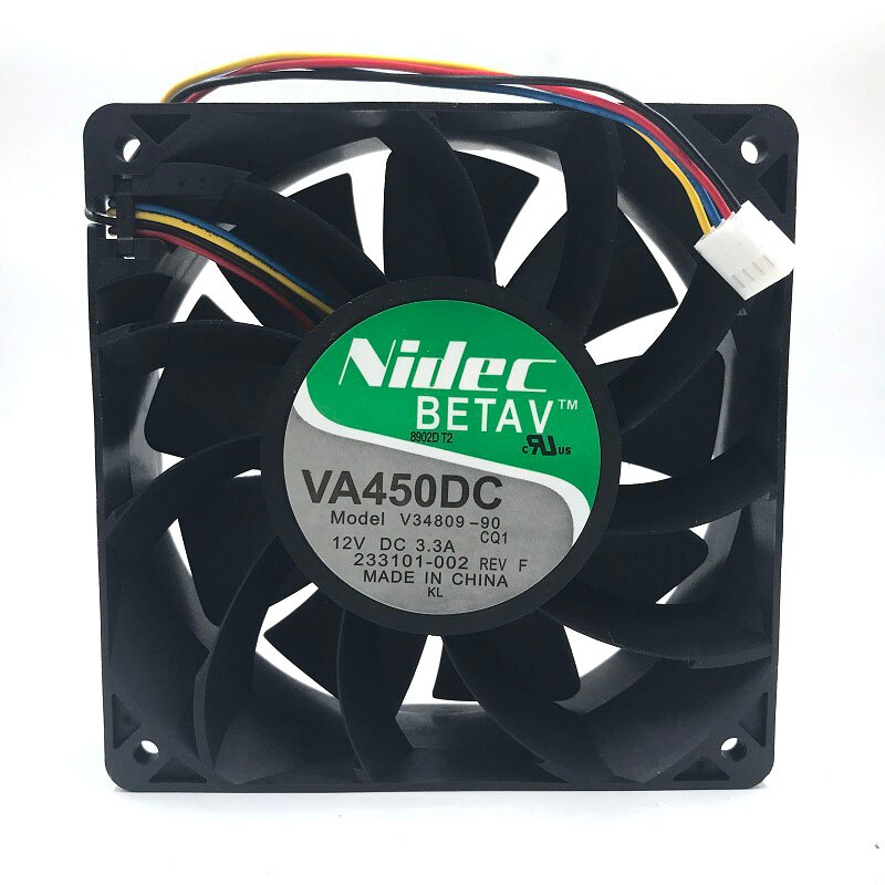 Nidec V34809-90 120x120x38mm 12V DC Axial Cooling Fan