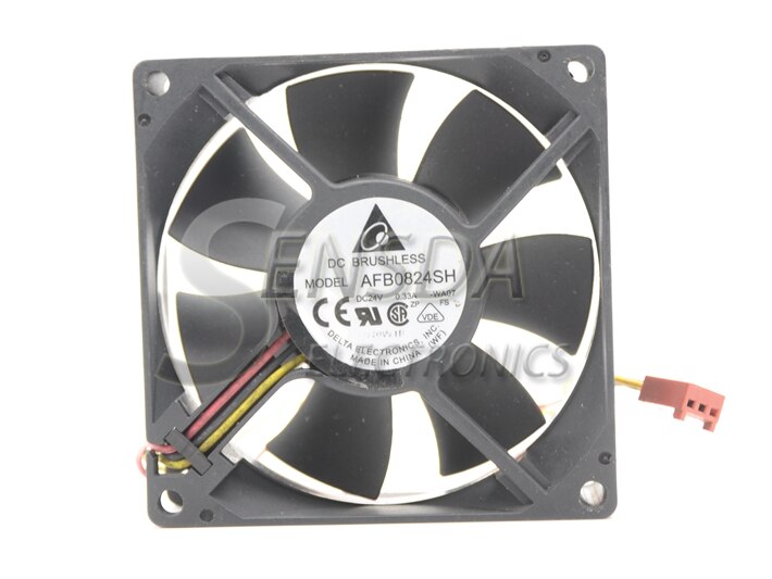 Delta AFB0824SH 80x80x25mm 24V DC 0.33A Axial Cooling Fan