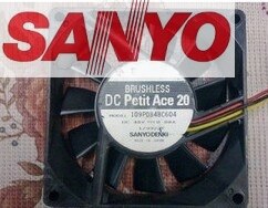 Sanyo Denki 109P0848C604 80x80x20mm 48V DC 0.08A Axial Cooling Fan
