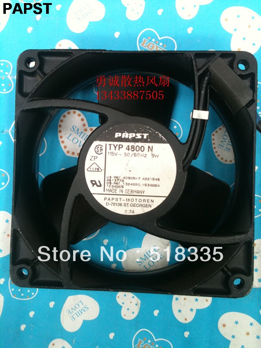 ebm-papst 4800N 120x120x38mm 115V AC Axial Cooling Fan