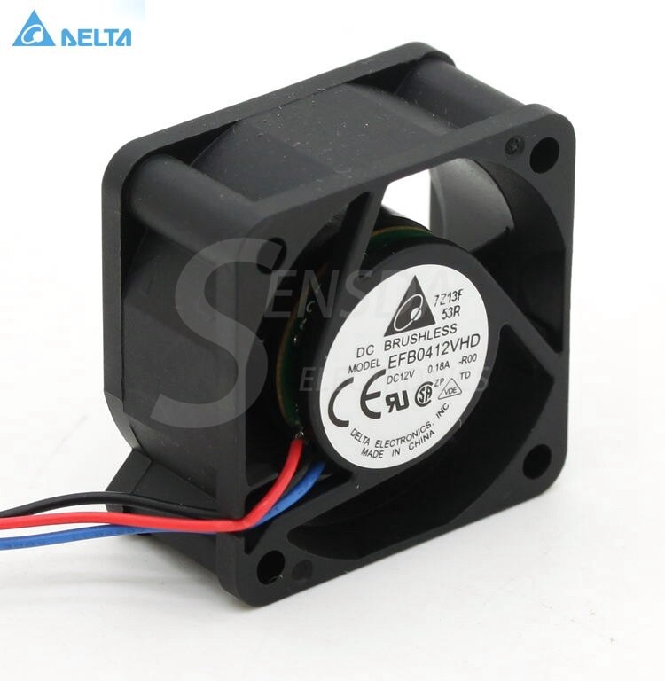 Delta EFB0412VHD 40x40x20mm 12V DC 0.12A DC Axial Fan