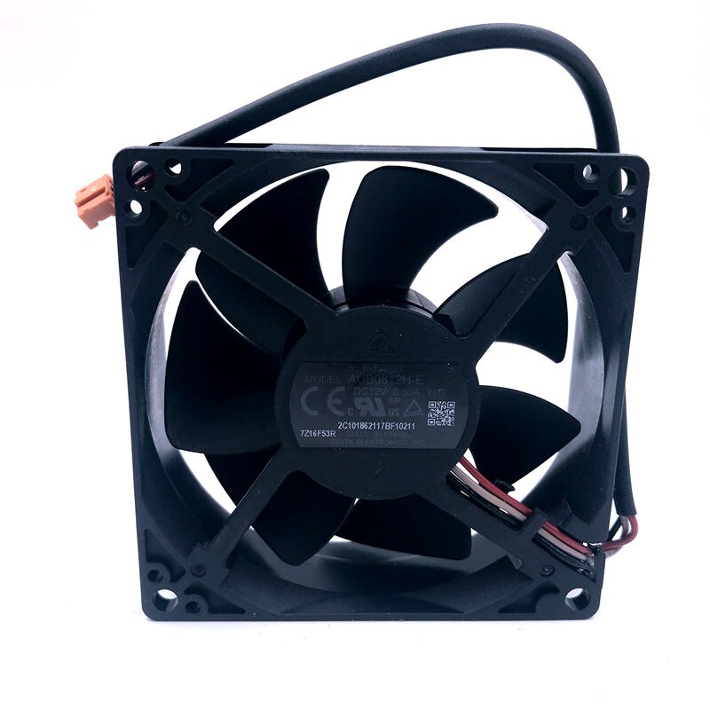 Delta AUB0812H-E 80x80x25mm 12V DC 0.30A Axial Cooling Fan