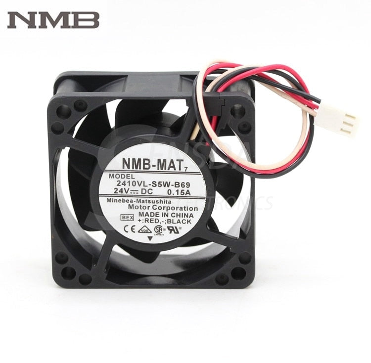 NMB 2410VL-S5W-B69 24x24x10mm 24V DC 0.15A Axial Cooling Fan