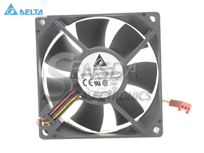 Delta AFB0824SH 80x80x25mm 24V DC 0.33A Axial Cooling Fan