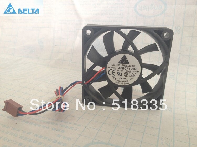 Delta AFB0712MC 70x70x15mm 12V DC 0.24A Axial Cooling Fan