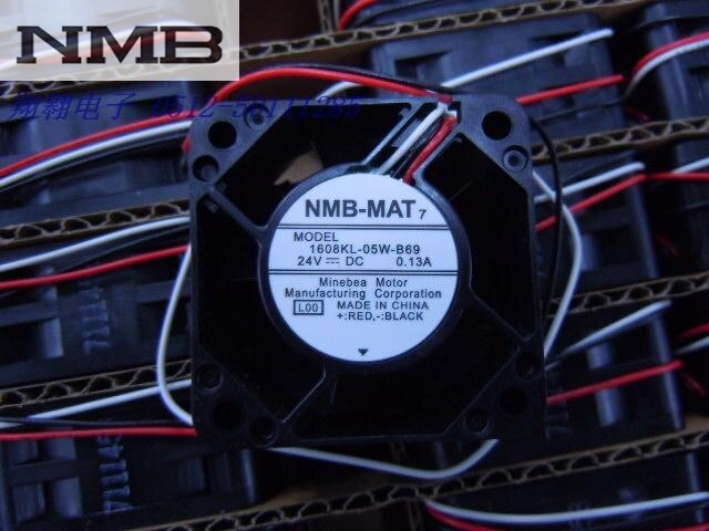 NMB 1608KL-05W-B69 40x40x20mm 24V DC 0.13A Axial Cooling Fan