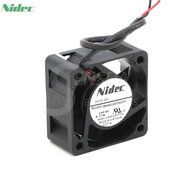 Nidec D04G-24TS2 24V DC 0.17A Axial Cooling Fan