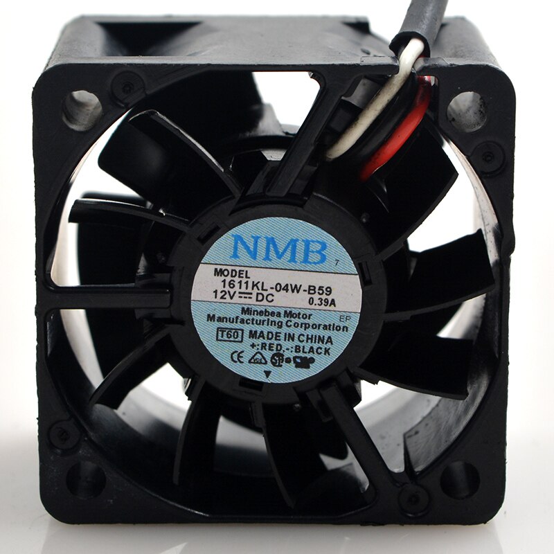 NMB 1611KL-04W-B59 40x40x28mm 12V DC 0.39A Axial Cooling Fan