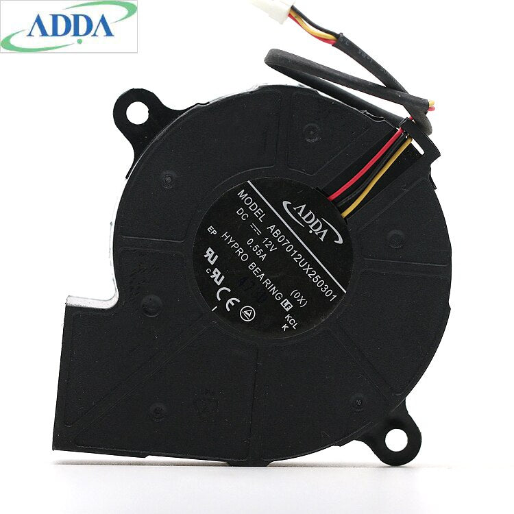 ADDA AB07012UX250301 70x70x25mm 12V DC 0.35A DC Blower Fan