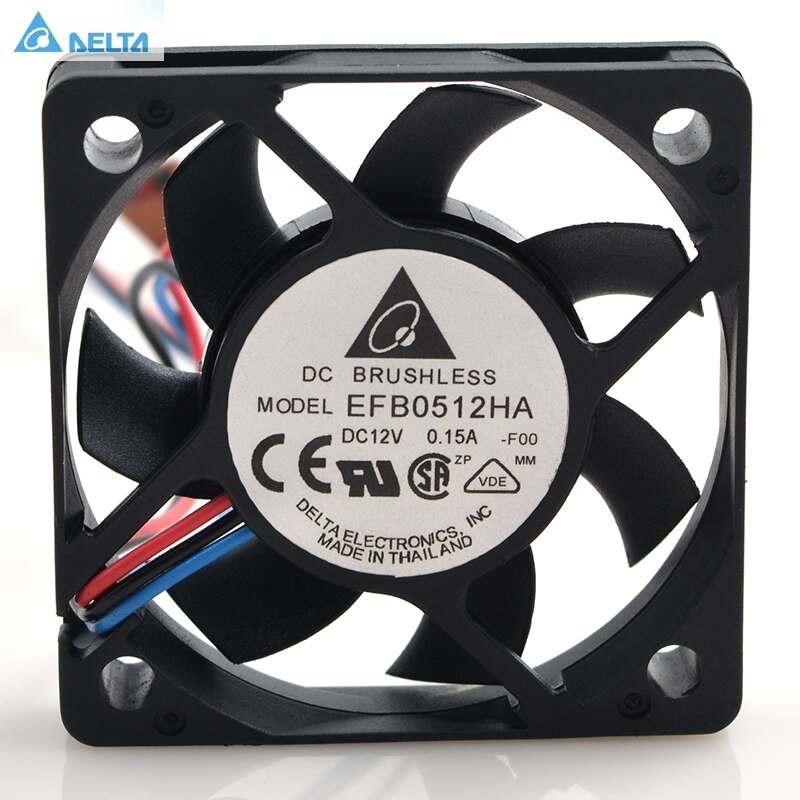 Delta EFB0512HA 50x50x10mm 12V DC 0.15A Axial Cooling Fan