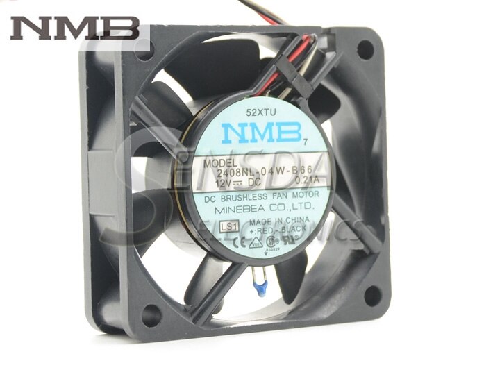 NMB 2408NL-04W-B66 60x60x20mm 12V DC 0.21A Axial Cooling Fan