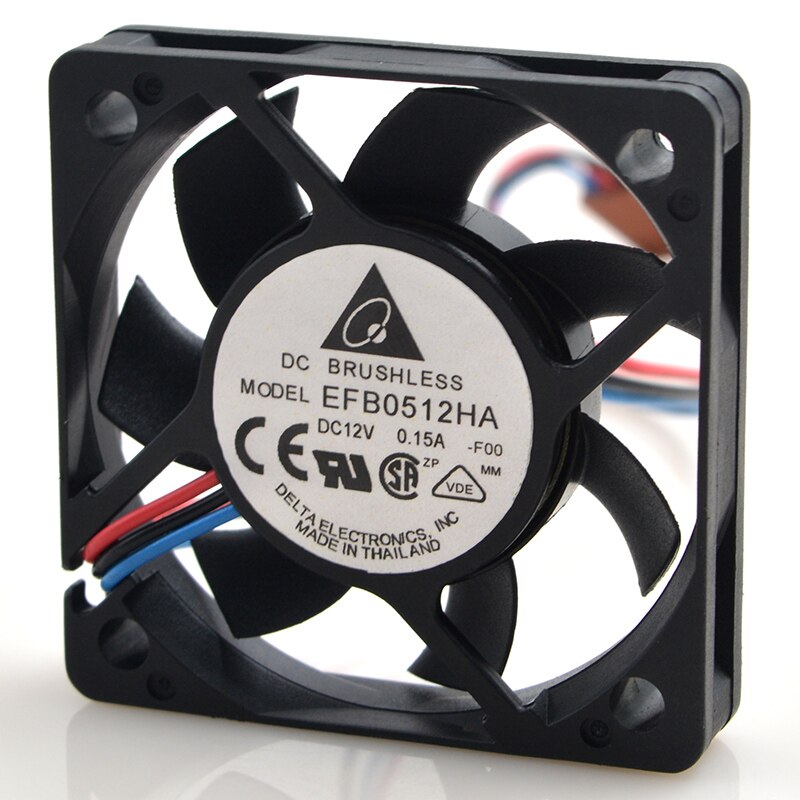 Delta EFB0512HA 50x50x10mm 12V DC 0.15A Axial Cooling Fan