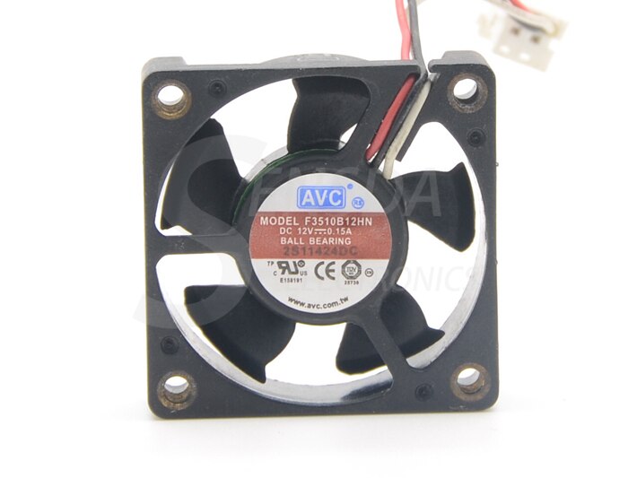 AVC F3510B12HN 35x35x10mm 12V DC Industrial Cooling Fan