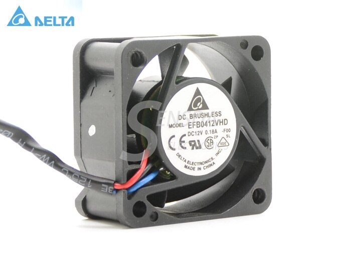 Delta EFB0412VHD 40x40x20mm 12V DC 0.12A DC Axial Fan
