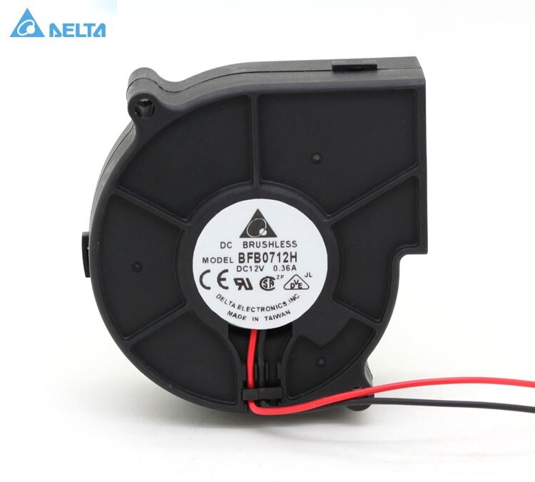 Delta BFB0712H 75x75x30mm 12V DC 0.36A Axial Cooling Fan
