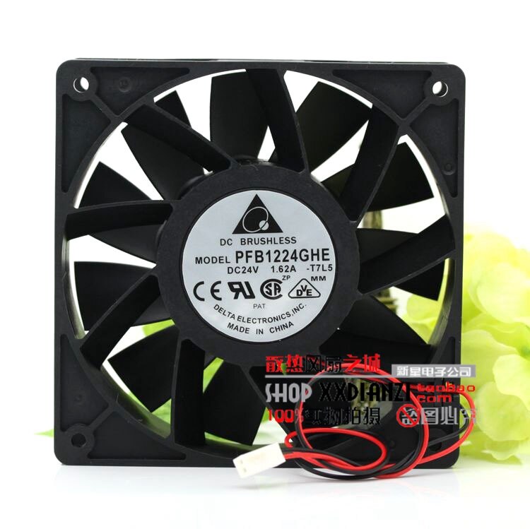 Delta PFB1224GHE 120x120x38mm 24V DC 1.62A Axial Cooling Fan