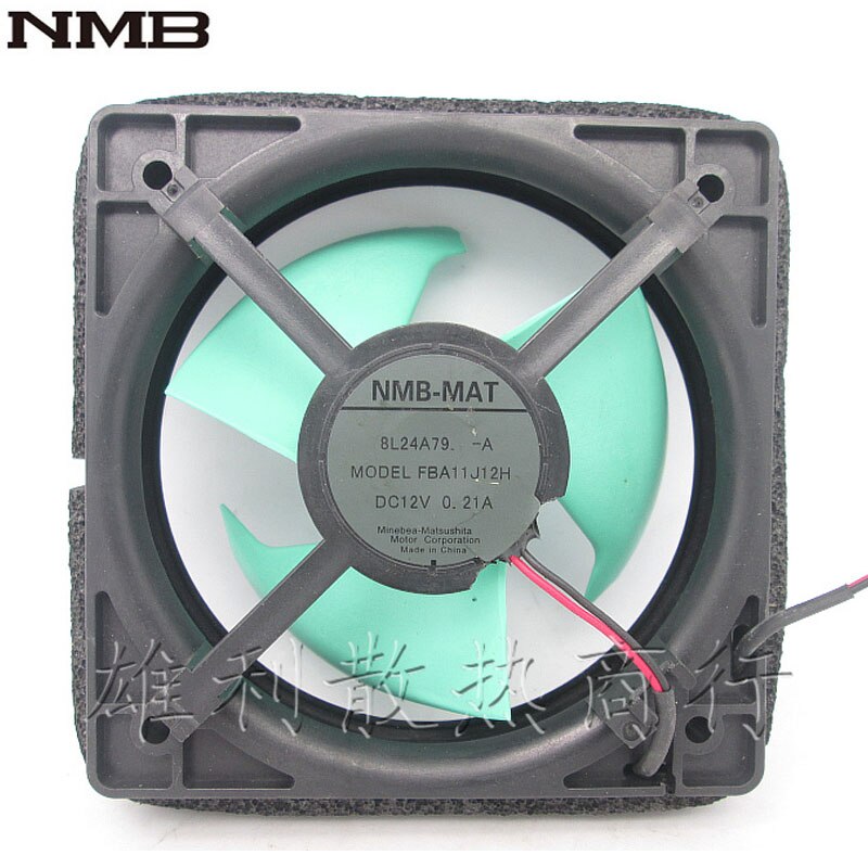 NMB FBA11J12H-A 12V DC 0.21A 2-Wire Axial Cooling Fan