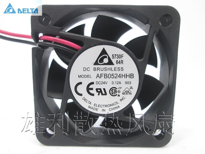 Delta AFB0524HHB 50x50x15mm 24V DC 0.12A Axial Cooling Fan