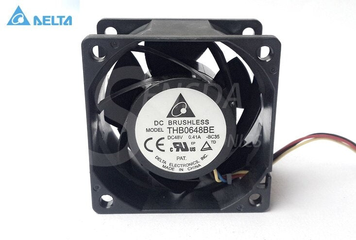 Delta THB0648BE 60x60x38mm 48V DC 0.41A 4-Wire Axial Cooling Fan