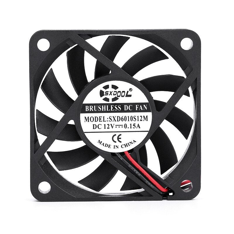 SXDOOL SXD6010S12M 12V DC 60x60x10mm Brushless Cooling Fan