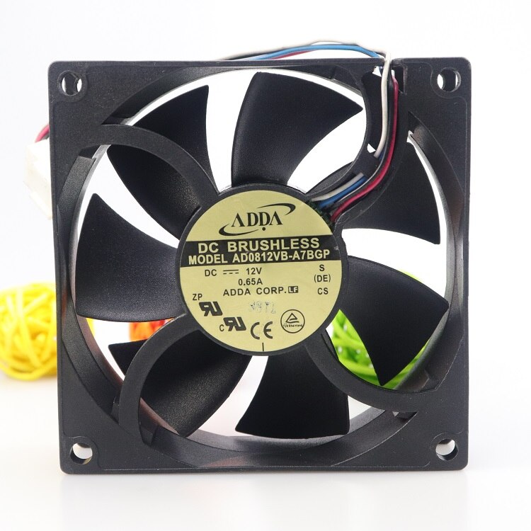 ADDA AD0812VB-A7BGP 80x80x25mm 12V DC Industrial Cooling Fan