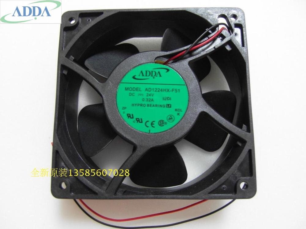 ADDA AD1224HX-F51 120x120x38mm 24V DC 0.32A Axial Cooling Fan
