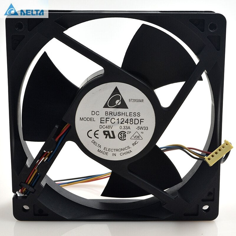 Delta EFC1248DF 120x120x32mm 48V DC 0.33A 4-Wire Axial Cooling Fan