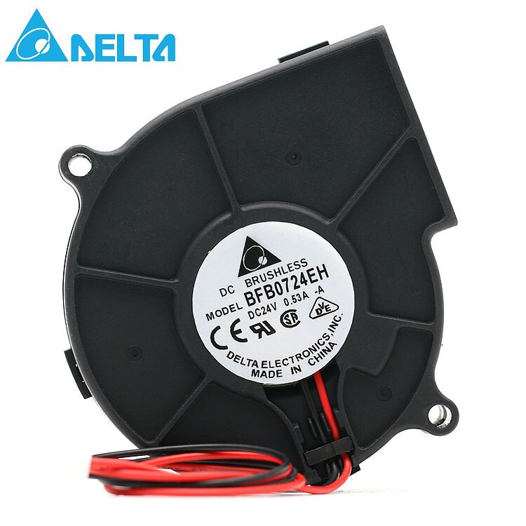 Delta BFB0724EH 75x75x30mm 24V DC 0.53A Axial Cooling Fan