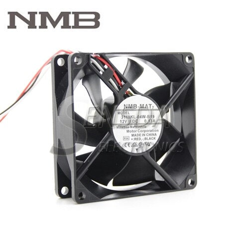 NMB 3110KL-04W-B19 80x80x25mm 12V DC 0.13A Axial Cooling Fan