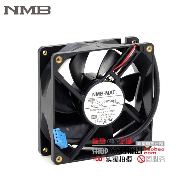 NMB 3110KL-04W-B59 31x31x10mm 12V DC 0.30A Axial Cooling Fan