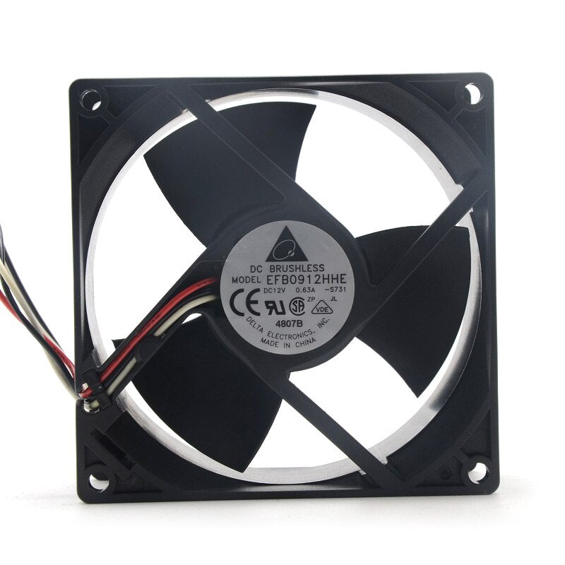Delta EFB0912HHE 92x92x38mm 12V DC 0.63A Axial Cooling Fan