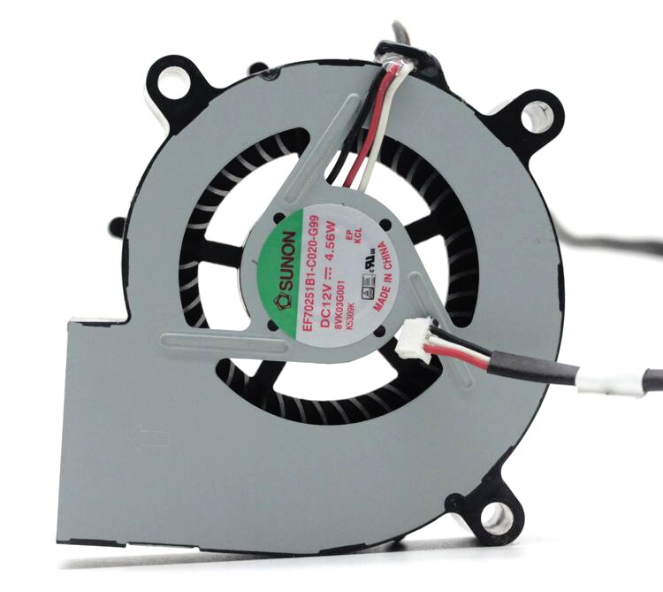 SUNON EF70251B1-C020-G99 70x70x25mm 12V DC Axial Cooling Fan