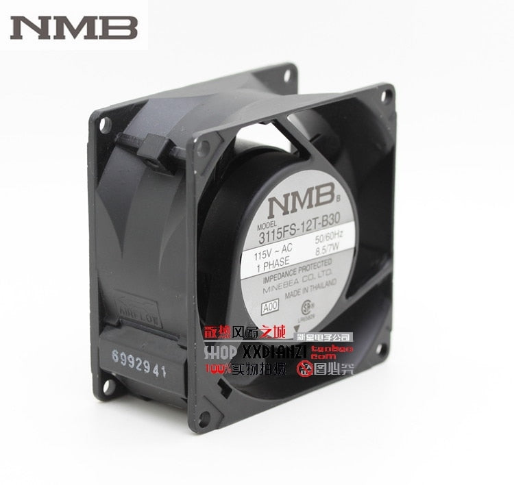 NMB 3115FS-12T-B30 80x80x38mm 115V AC Axial Cooling Fan
