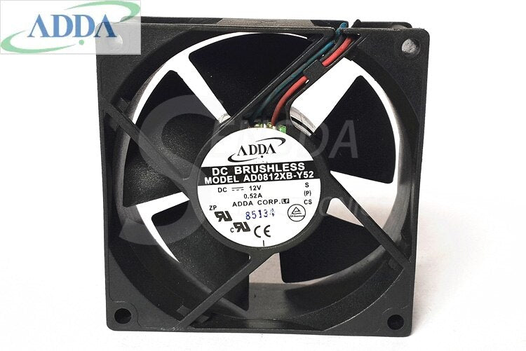 ADDA AD0812XB-Y52 80x80x32mm 12V DC Industrial Cooling Fan