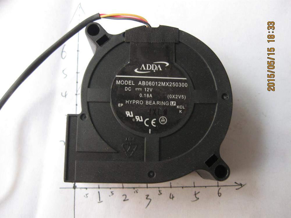 ADDA AB06012MX250300 60x60x25mm 12V DC Industrial Cooling Fan