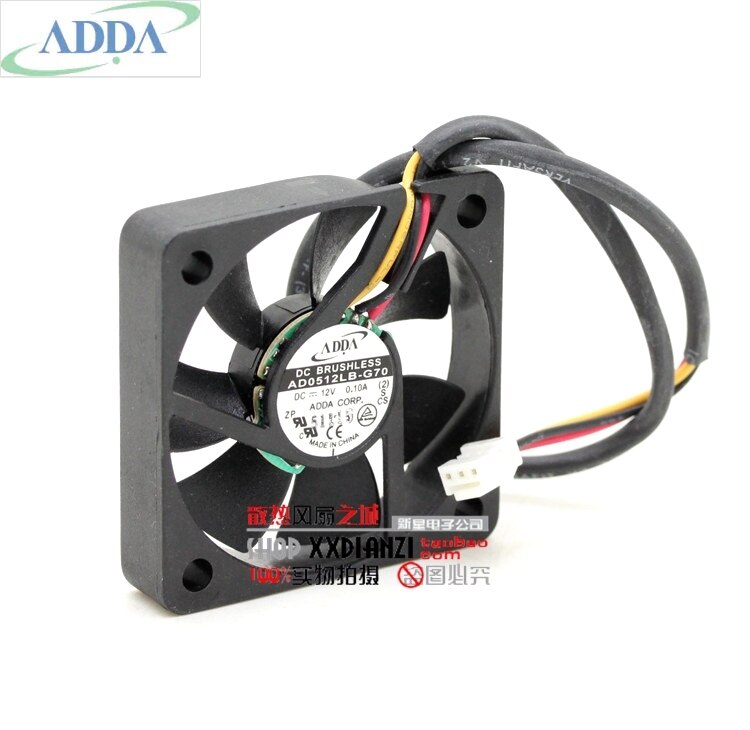 ADDA AD0512LB-G70 12V DC 0.10A Axial Cooling Fan