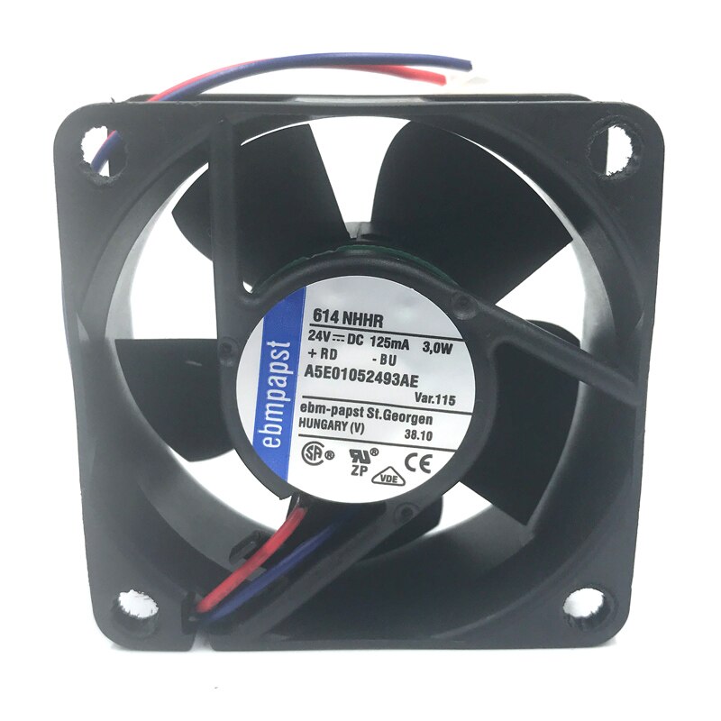 ebm-papst 614NHHR 24V DC 60x60x25mm Brushless Cooling Fan