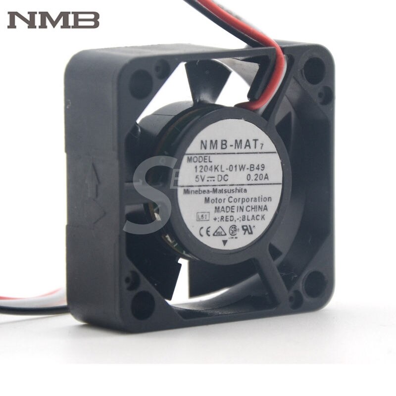 NMB 1204KL-01W-B49 30x30x10mm 5V DC 0.20A Axial Cooling Fan