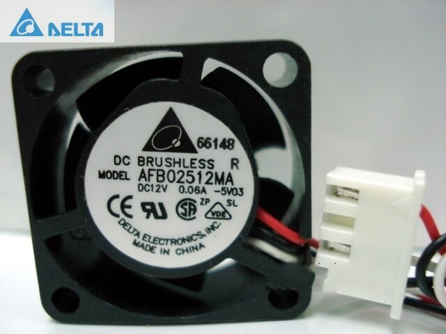 Delta AFB02512MA 25x25x10mm 12V DC 0.06A Axial Cooling Fan