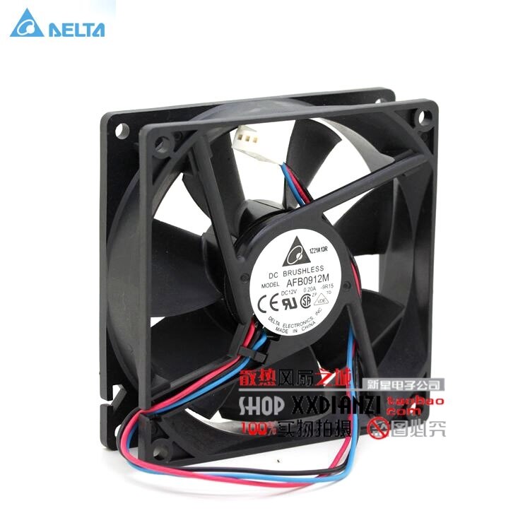 Delta AFB0912M 92x92x25mm 12V DC 0.20A Axial Cooling Fan