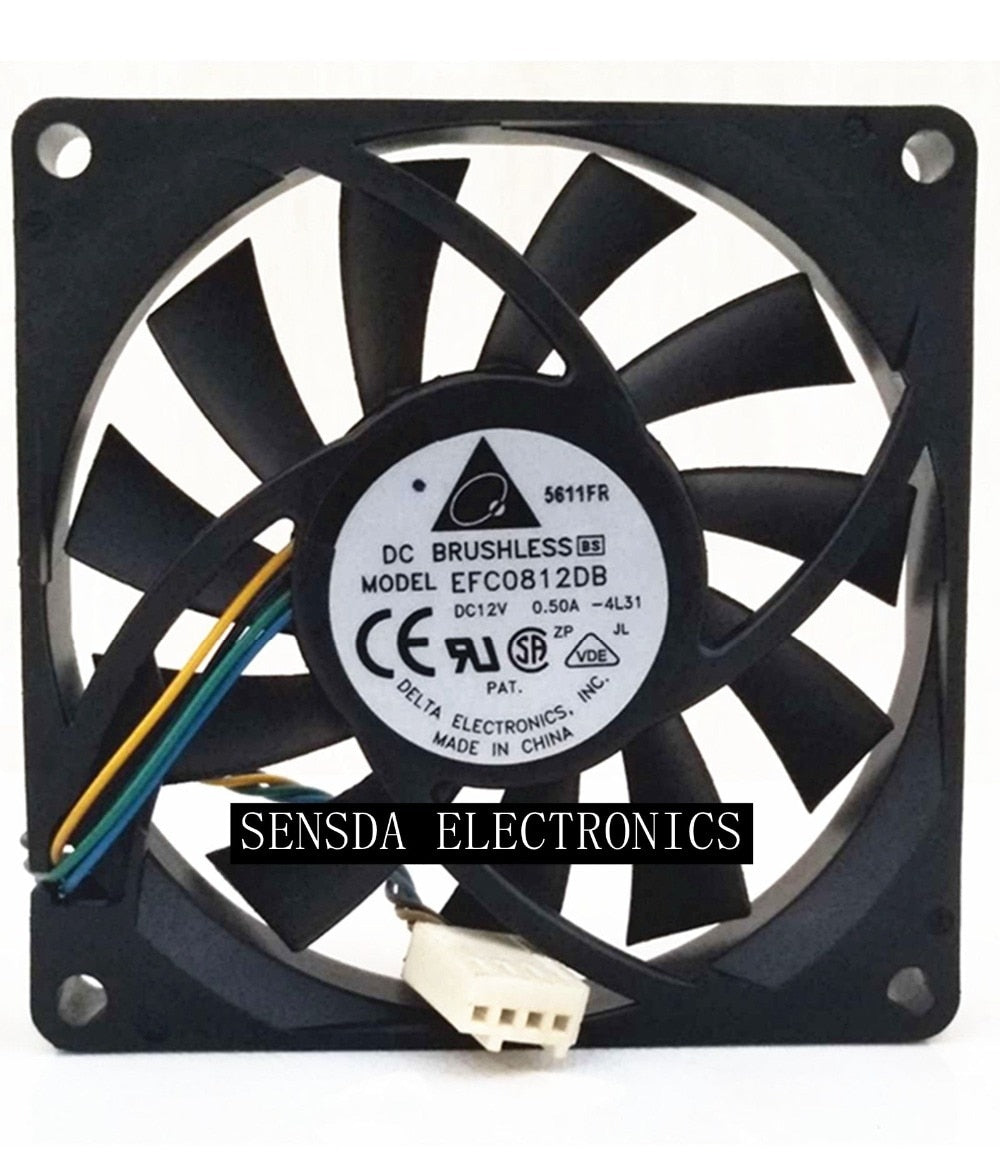 Delta EFC0812DB 80x80x15mm 12V DC 0.33A DC Axial Fan