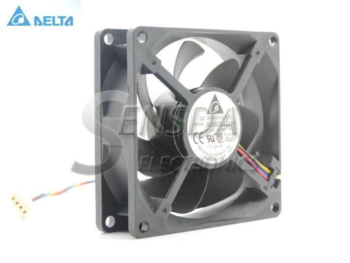 Delta AUB0812HH 80x80x25mm 12V DC 0.32A Axial Cooling Fan