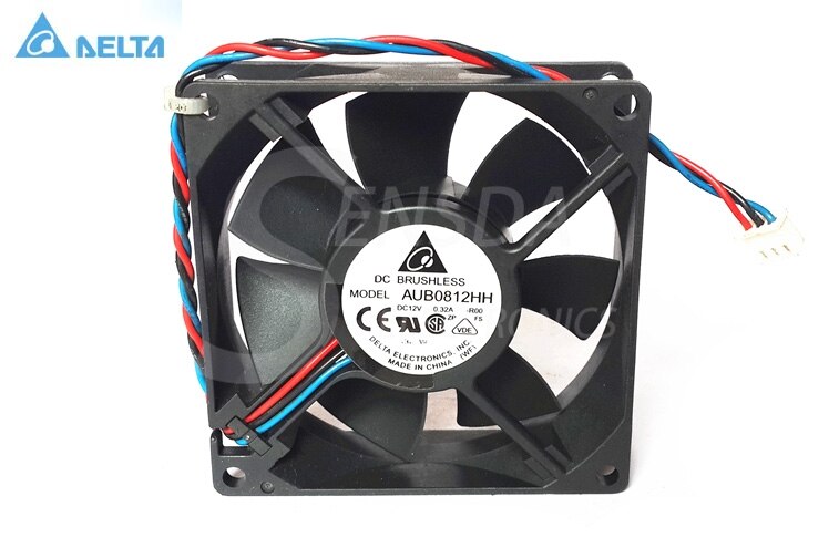 Delta AUB0812HH 80x80x25mm 12V DC 0.32A Axial Cooling Fan