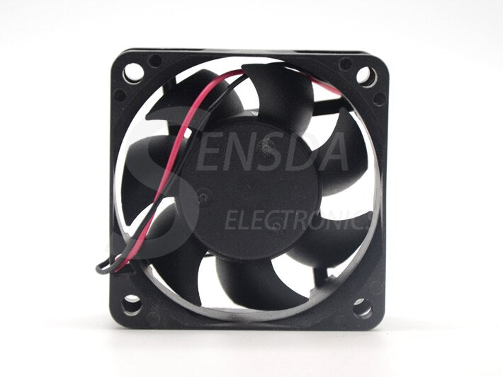 D60SH-12 60x60x25mm 12V DC 0.18A 2-Wire Axial Cooling Fan