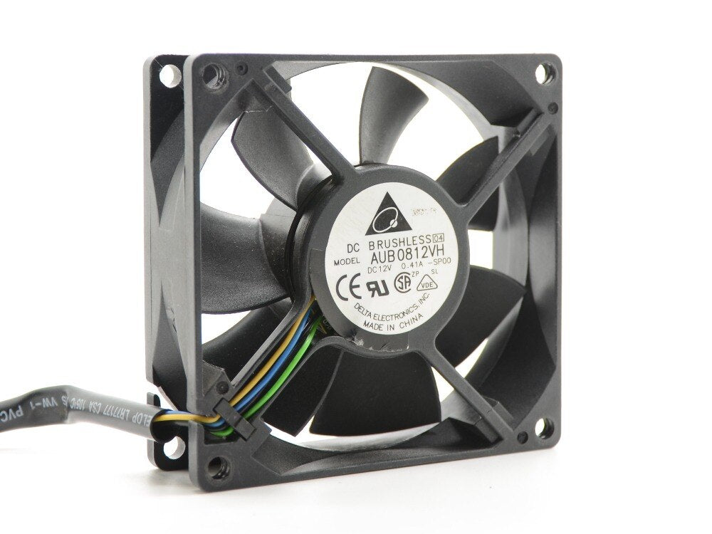 Delta AUB0812VH 80x80x25mm 12V DC 0.41A Axial Cooling Fan