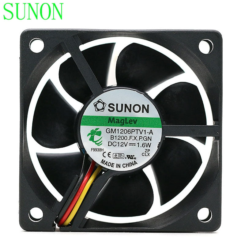 SUNON GM1206PTV1-A 60x60x25mm 12V DC Axial Cooling Fan